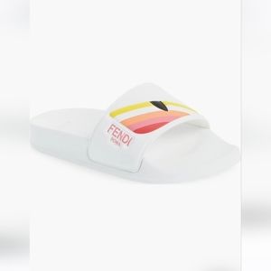 FENDI Kids Monster Eyes Slide Sandal Kids Size 1